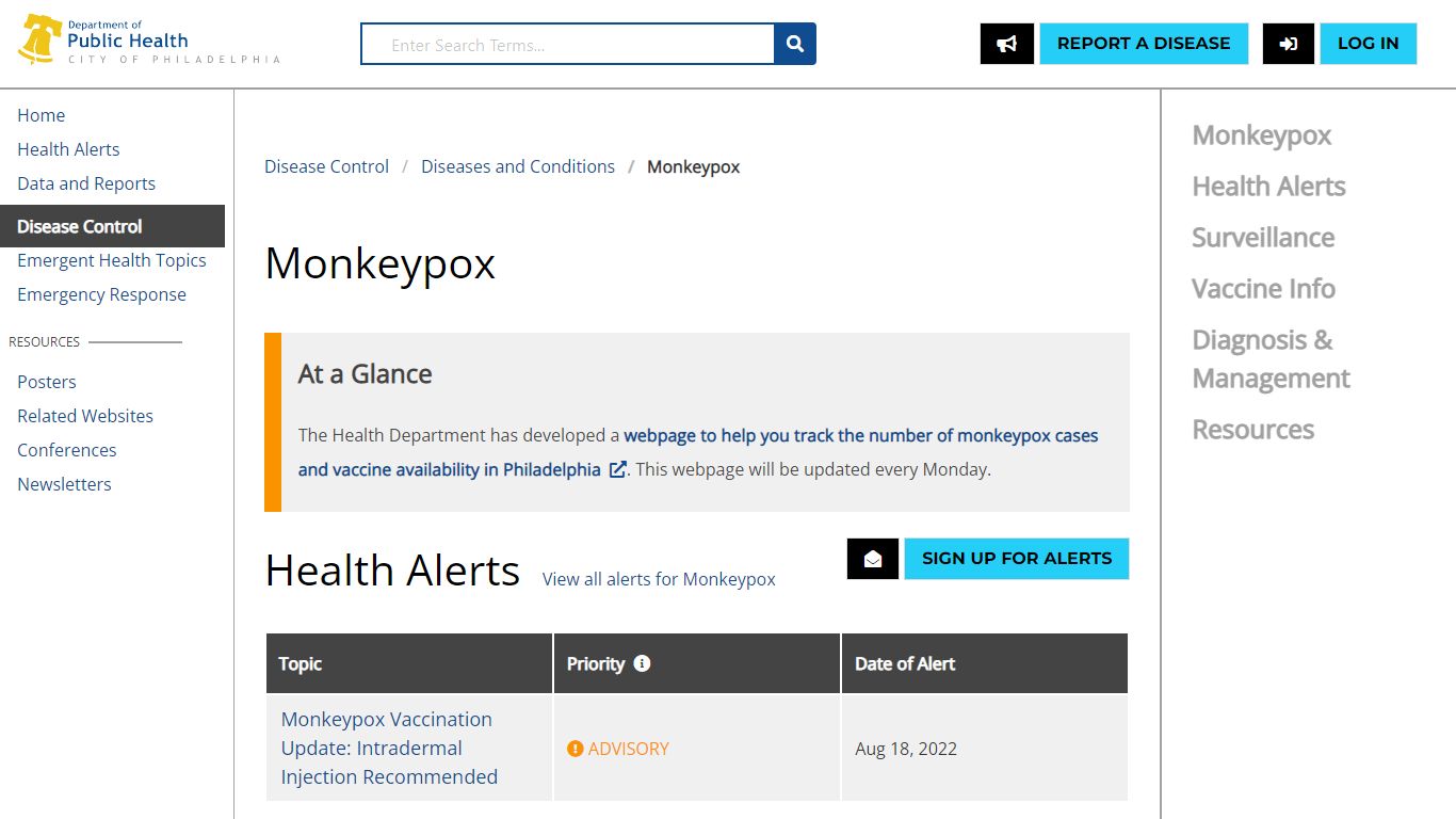 Monkeypox - PDPH Health Information Portal - Philadelphia